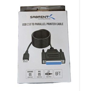 Sabrent USB to Parallel IEEE 1284 Printer Cable Adapter (CB-DB25)